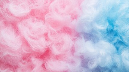 Poster - A dreamy pink and blue gradient background resembling a cotton candy sky.