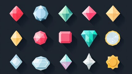 Poster - A flat-design EPS icon set, perfect for quick and professional use in business projects