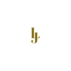 Letter LJ Logo Template isolated on white background