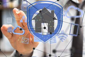 Poster - iot home Telecommunication network and wireless mobile internet