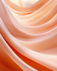 Poster - Flowing silk textures studio abstract soft tones close-up visual aesthetics