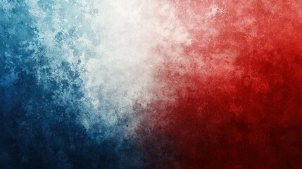 Poster - A gradient red, white, and blue background with smooth transitions and subtle texture.