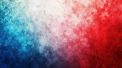 Poster - A gradient red, white, and blue background with smooth transitions and subtle texture.