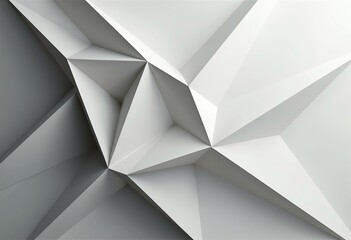 Poster - Creative Gray Geometric Abstraction: A High-Detail and Elegant Pattern Featuring Various Geometric Shapes in Sophisticated Gray Tones, for Designs.

