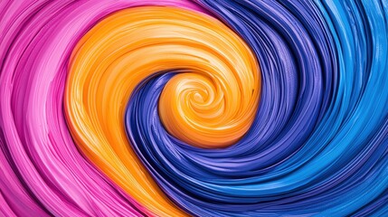 Poster - Abstract swirl of vibrant colors creates a dynamic visual energy for creative projects.