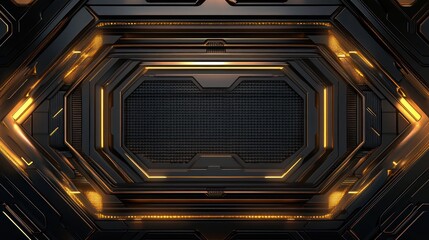 Poster - Abstract Futuristic Technology Panel