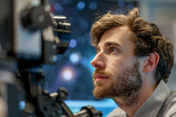 Poster - passion for astronomy, magical moment, celestial view, generative AI image