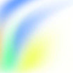 Aufkleber - Yellow green blue color gradient shape transparent background blurred neon color flowing wave, grainy texture effect, futuristic banner design