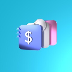 digital finance concept: an abstract representation of digital finance elements, featuring a stack o