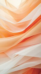 Poster - Soft flowing fabrics abstract design textiles warm color palette close-up view aesthetic appeal