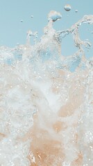 Poster - Dynamic water splash nature close-up outdoor upward perspective fluid motion