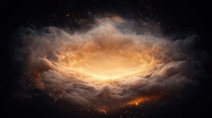 Poster - Cosmic explosion phenomenon outer space digital art dark environment abstract viewpoint galactic concept