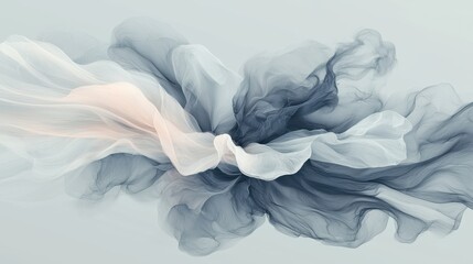 Poster - Fluid motion art abstract background digital artwork soft tones aesthetic viewpoint contemporary