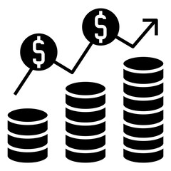 Poster - increase cost vector icon