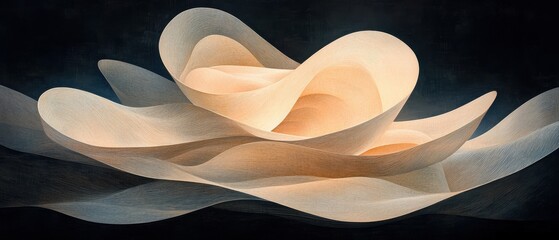 Poster - Fluid abstract digital art studio visual artwork modern environment close-up view aesthetic concept