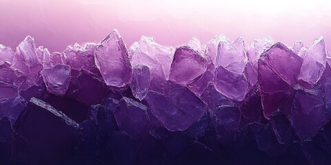 Poster - Colorful purple crystals form a stunning abstract background displaying shades of violet and lavender