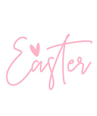easter typography clip art design on plain white transparent isolated background for card, shirt, ho
