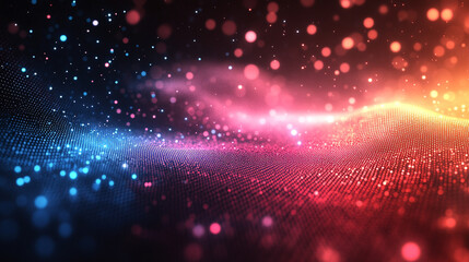 Poster - A soft, abstract pastel matrix background symbolizing modernity, technology, and digital networks, evoking a sense of fluidity, innovation, and complexity in a calming, contemporary style.

