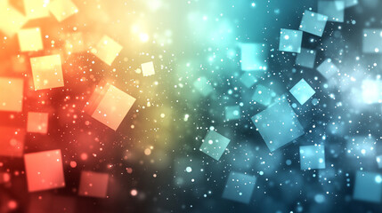Poster - A soft, abstract pastel matrix background symbolizing modernity, technology, and digital networks, evoking a sense of fluidity, innovation, and complexity in a calming, contemporary style.

