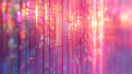 Poster - A soft, abstract pastel matrix background symbolizing modernity, technology, and digital networks, evoking a sense of fluidity, innovation, and complexity in a calming, contemporary style.

