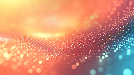Poster - A soft, abstract pastel matrix background symbolizing modernity, technology, and digital networks, evoking a sense of fluidity, innovation, and complexity in a calming, contemporary style.

