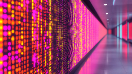 Poster - A soft, abstract pastel matrix background symbolizing modernity, technology, and digital networks, evoking a sense of fluidity, innovation, and complexity in a calming, contemporary style.

