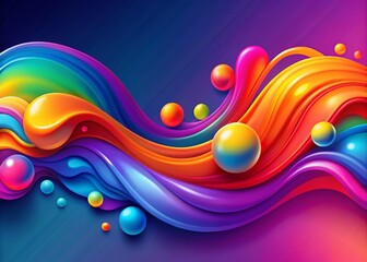 Poster - Vibrant Fluid Abstract Banner & Web Poster Template Design