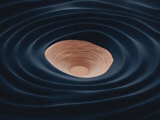 Poster - creating ripples in design abstract circular patterns digital art modern aesthetics unique perspecti