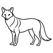 © Designer Ayub - Coyote Silhouette Clean Line Vector Art
