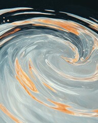 Poster - Swirling water action abstract environment digital artwork contemporary viewpoint fluid dynamics concept