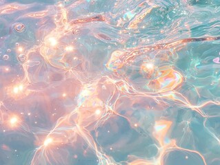 Poster - Captivating water reflections serene pool abstract tranquil environment close-up view visual art concept
