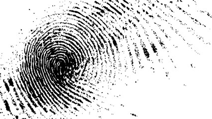 Wall Mural - abstract fingerprint design with a grunge texture, vector white and black fingerprint texture. black