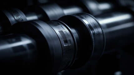 Poster - Precision Printing Press with Clean Lighting