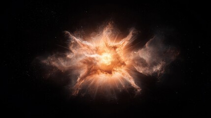 Poster - Astronomical explosion in deep space digital artwork cosmic environment spectacular view celestial concepts