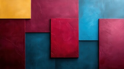 Poster - An engaging arrangement of rectangular blocks in various colors, creating a unique abstract composition that encourages viewers to appreciate the interplay of tones and shapes.