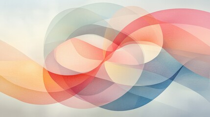 Poster - Dynamic abstract design digital art colorful waves contemporary artistic perspective visual concept