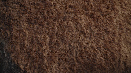 thick and rugged texture of bison fur showcases natural beauty found in the wild landscapes of north