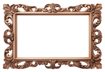 Wall Mural - png wood mirror photo frame.