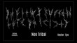 © Artmoreink - Set of neo tribal Tattoo element. Cyber Gothic Designs. Abstract Y2k Hand Drawn shapes streetwear elements Cybersigilism