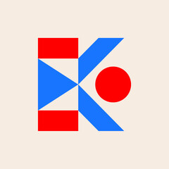 Poster - Abstract logo. Icon design. Template elements. Geometric abstract logos