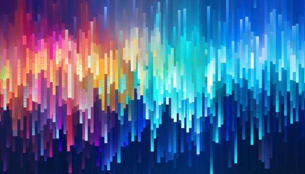 Pixel abstract trendy vivid bright clear colors multicolored pattern background illustration.