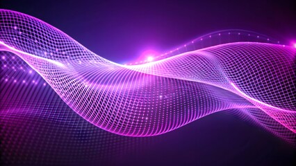 Vibrant Gradient Abstract Wave Frame Science & Tech Presentation Template