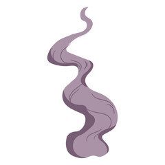 Poster - Whisps of Mystery: Capturing the essence of an ethereal plume. The illustration depicts a delicate wisp of smoke, dancing in the air, hinting at hidden secrets or transient moments. 