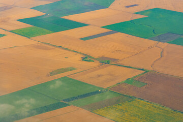 Wall Mural - Aerial view of the fields. Burgas region, Bulgaria