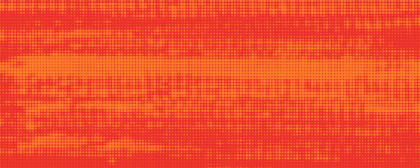 Wall Mural - dots halftone orange color pattern gradient texture with technology digital background. dots pop art