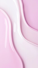 Poster - smooth, wavy, and glossy texture creates a mesmerizing visual, perfect for beauty, cosmetic, or skin