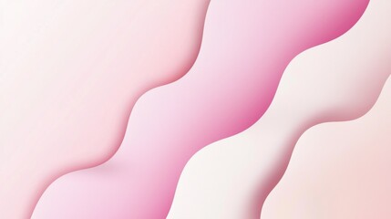 Poster - soft pastel hues of pink and white blend seamlessly in an abstract background, with organic, flowing