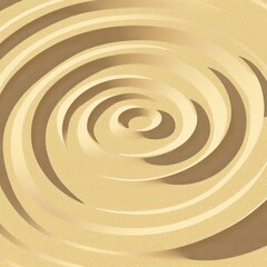 Poster - A mesmerizing spiral pattern in warm golden tones, creating a soothing and elegant visual effect.