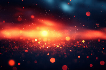 Wall Mural - a red bokeh background, vibrant and artistic, design theme