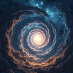 Wall Mural - Cosmic Vortex of Light